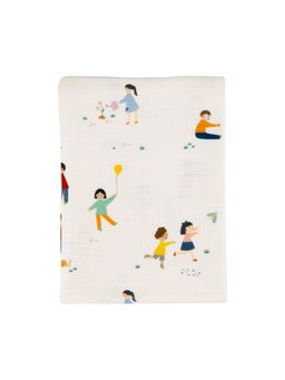 DULAAR - White Organic Muslin Burp Cloth