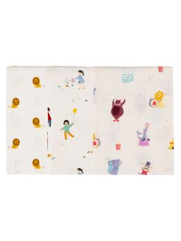 DULAAR - Multi-Color Organic Muslin Burp Cloth (Pack of 3)
