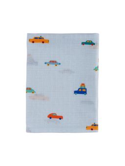 DULAAR - Blue Organic Muslin Burp Cloth