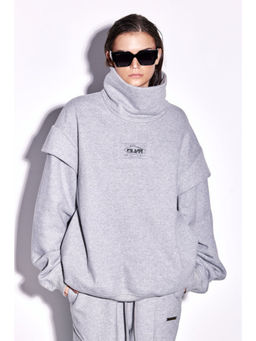 CILVR - Pale Smoke Turtleneck Sweatshirt