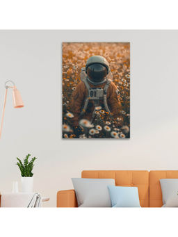 Dekorstation - Painting Cosmic Wanderer Astronaut In A Field Of Flower
