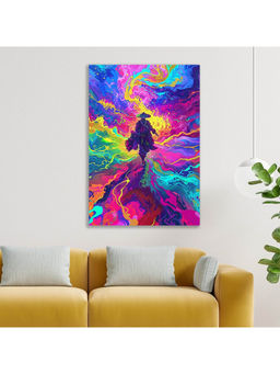 Dekorstation - Cosmic Wanderer Psychedelic Samurai Fighter With Sword Painting