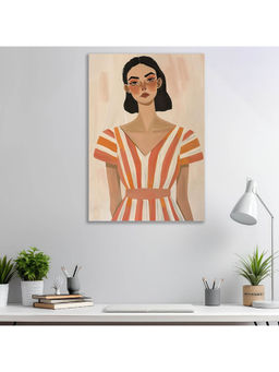 Dekorstation - Modern Feminine Portrait Wall Art Minimalist Woman Illustration Painting
