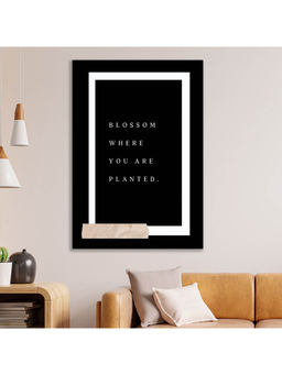 Dekorstation - Blossom Where You Are Planted Minimalist Black And White Paintings