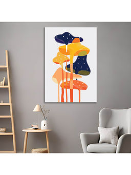 Dekorstation - Abstract Mushrooms Wall Painting Modern Nature Inspired Painting