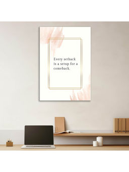 Dekorstation - Motivational Every Setback Is A Setup Wall Painting