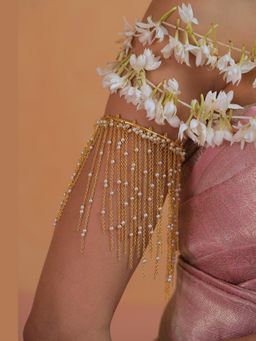 Tangerine - Gold Plated Pashmina Baaju Band