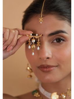 Tangerine by ASFA - Gold Plated Ranjha Brooch