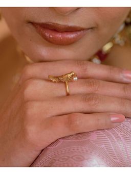 Tangerine - Gold Plated Kuhu Ring