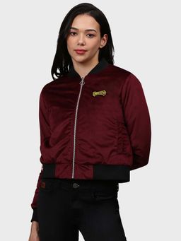 Campus Sutra - Red Solid Jacket