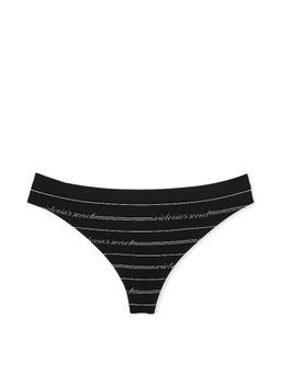 Victoria's Secret - Seamless Thong Panty - Black
