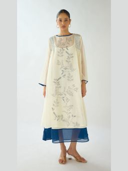 Basanti Kapde aur Koffee - Ivory Echo Muslin Dress