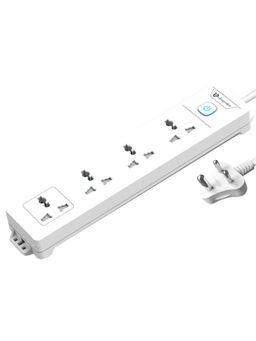 UltraProlink - UM1047 Surge Protector 350J with 4 Sockets 2500W + 2m/6.5ft Cable + Master Switch