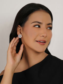 Ruby Raang Studio - Rose Gold Diamond Round Studs