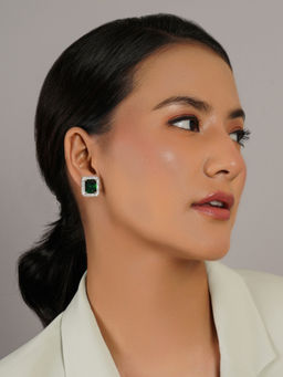 Ruby Raang Studio - Green Stone Studs