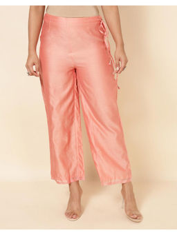 Fabindia - Coral Cotton Silk Solid Regular Fit Ijar
