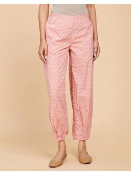 Fabindia - Peach Cotton Printed Salwar