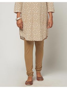 Fabindia - Beige Cotton Full Length Churidar