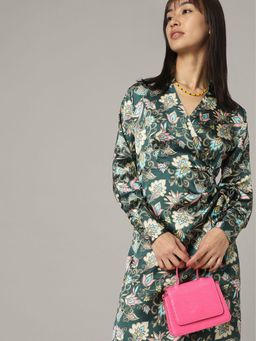 ONLY - Women Paisley Print Green Dress