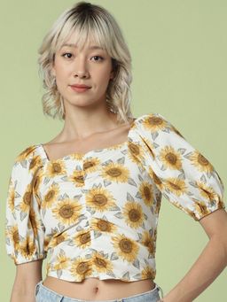 ONLY - Women Printed White Top