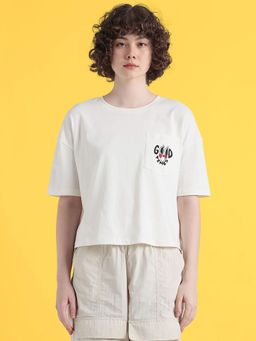 ONLY - White Boxy Pocket Short T-Shirt