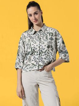 ONLY - White Printed Shirt