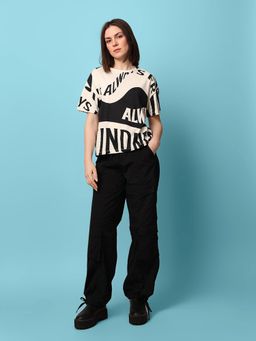 ONLY - Women Beige Printed T-Shirt