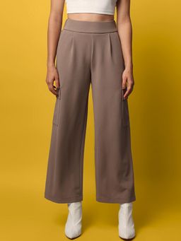 ONLY - Women Brown Wid Leg Pant