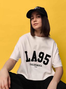 ONLY - White Printed T-Shirt