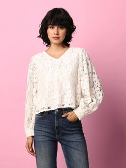 ONLY - Women White Regular Fit Top