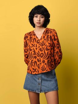 ONLY - Women Orange Regular Fit Top