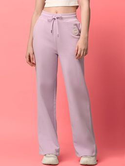 ONLY - Women Regular Fit High-Rise Purple Pants