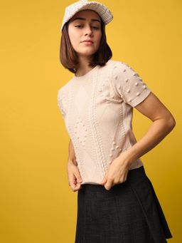 ONLY - Beige Solid Top
