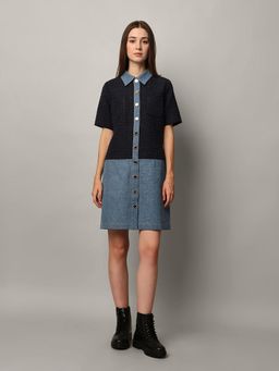 ONLY - Half Shimmer Denim Dress