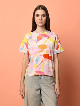 ONLY - Multi-Color Printed Regular T-Shirt