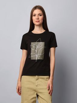 ONLY - Black Printed T-shirt