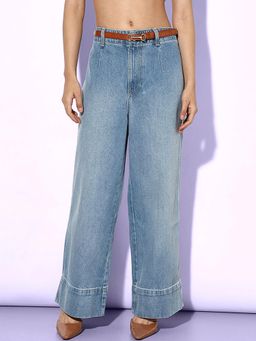 ONLY - Curved Hem Wide Leg Jeans