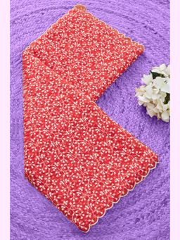 Soch - Women Red Organza Embroidered Dupatta