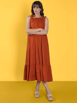 VERO MODA - Rust Midi Dress