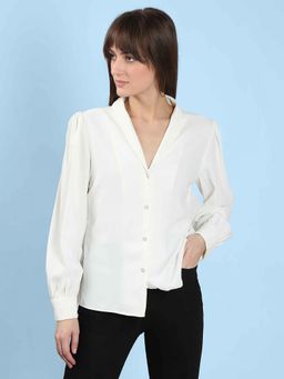 VERO MODA - White Button Down Casual Shirt
