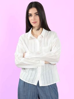 VERO MODA - White Casual Shirt