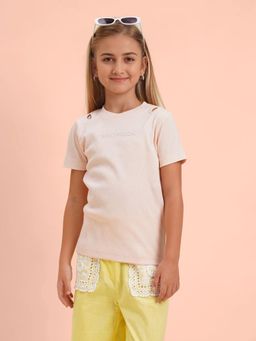 VERO MODA - Pink Embellished/Sequined Slim Fit Top