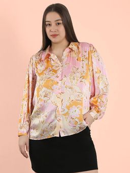 VERO MODA - Curve Pink Printed Shirt