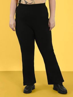 VERO MODA - Curve Black High Rise Bootcut Trouser