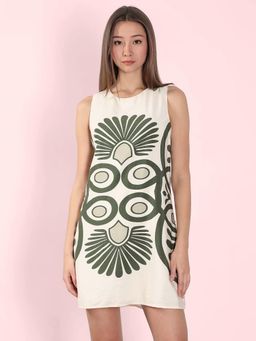 VERO MODA - White Printed Mini Dress