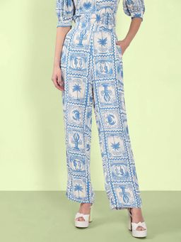 VERO MODA - Women White Printed Casual Trouser
