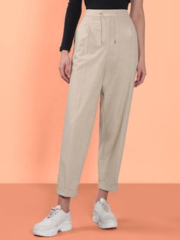 VERO MODA - Women Beige Solid Pants