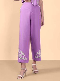 VERO MODA - Women Purple Solid Pants