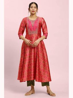 W - Pink Paisley Kurta
