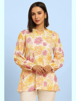 W - Floral Top White